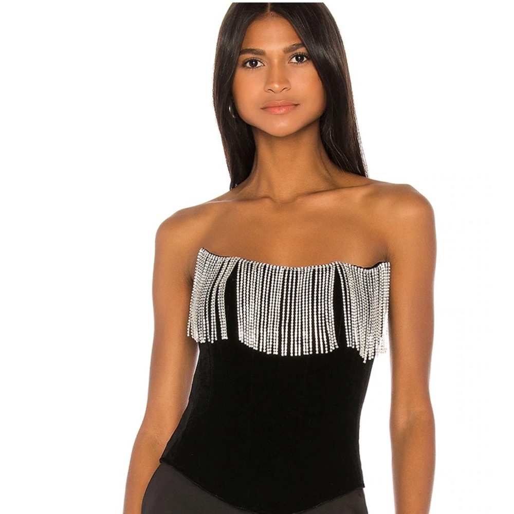 LPA Maddalena Corset Top I’m Black Size XS